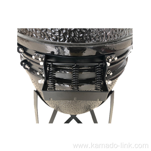 SS and steel ceramic kamado grill mini